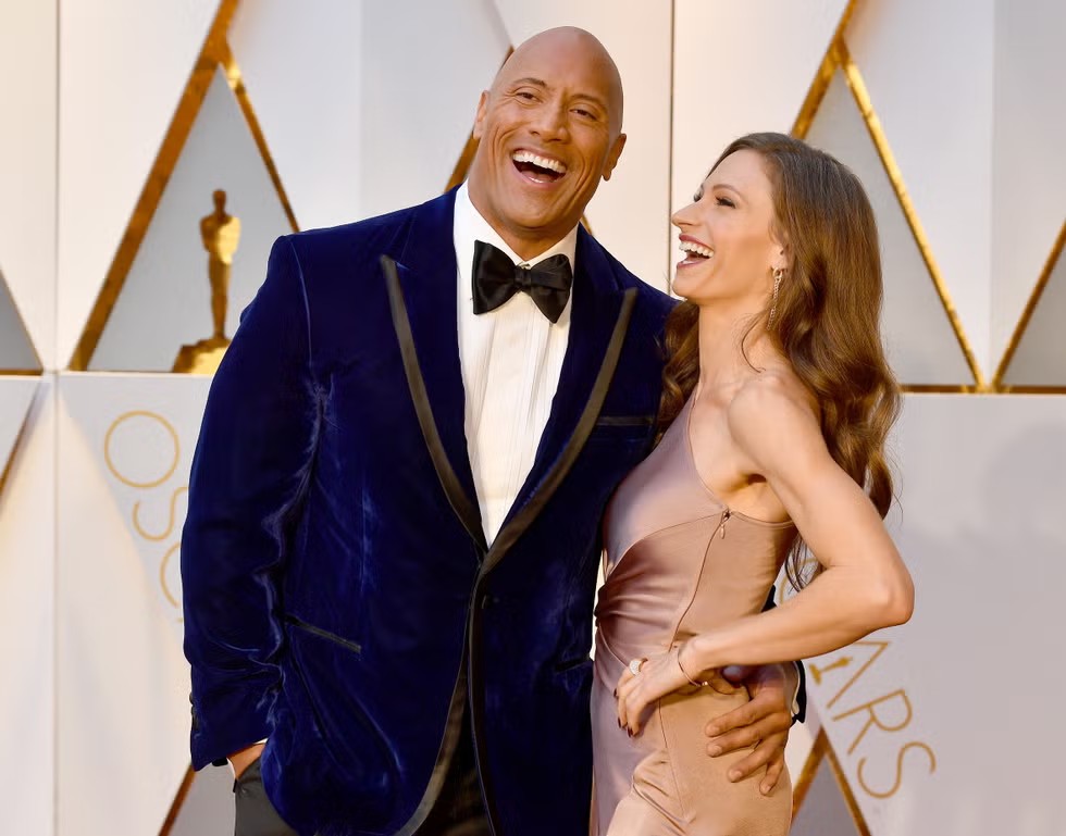 Dwayne &ldquo;The Rock&rdquo; Johnson and Lauren Hashian. Photo: Jeff Kravitz//Getty Images