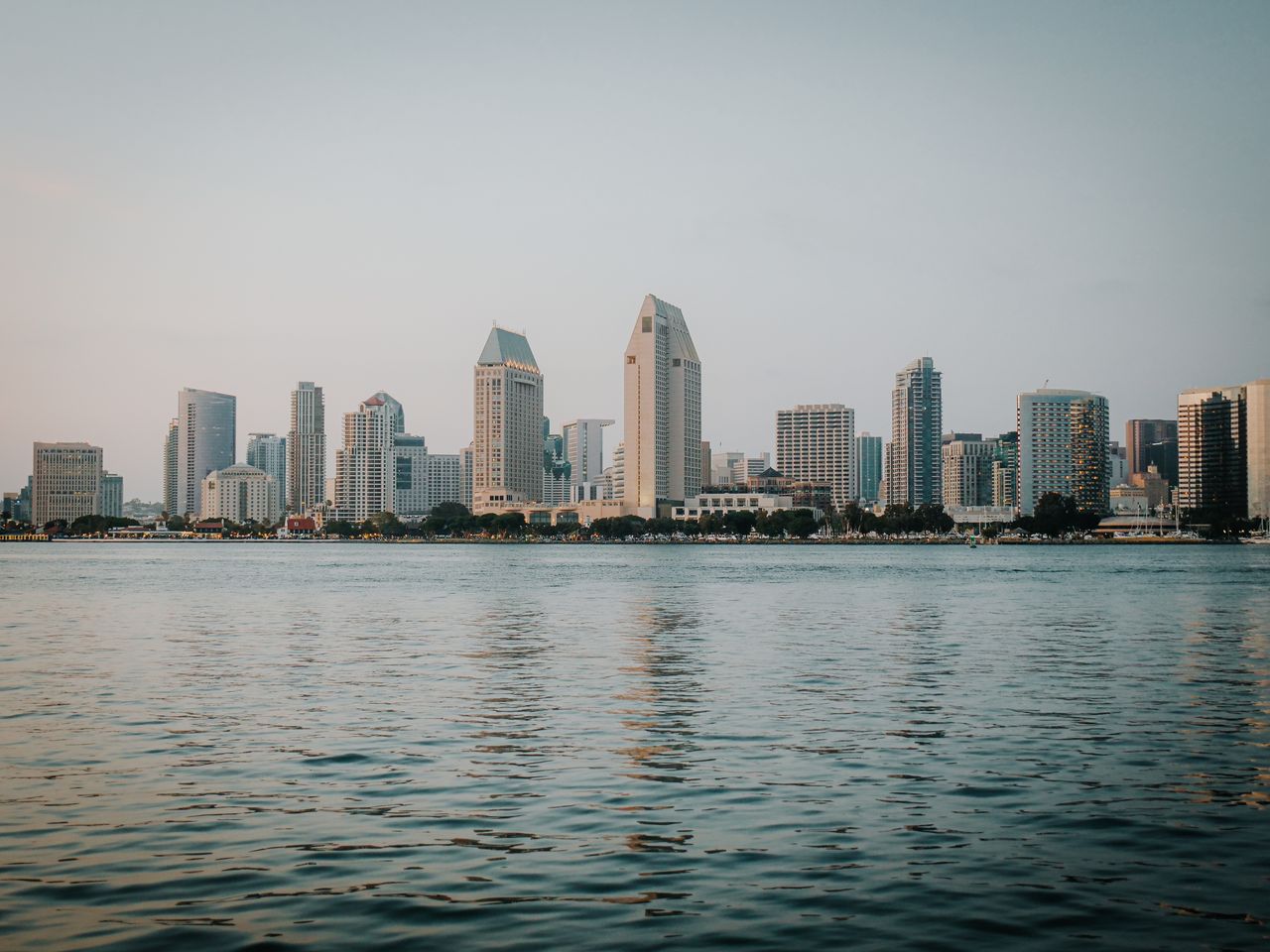 San Diego skyline across the bay